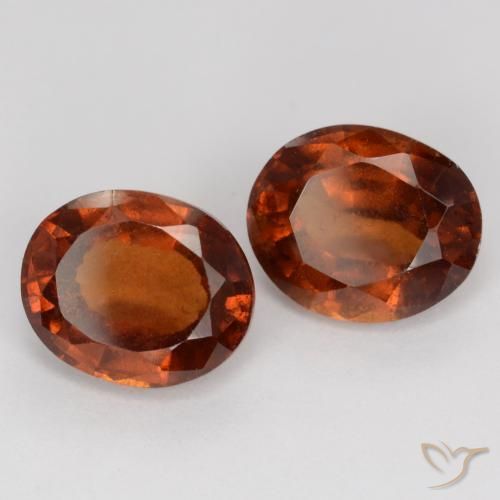 Granato essonite naturale arancione da 4,64 ct, taglio ovale, VS-SI