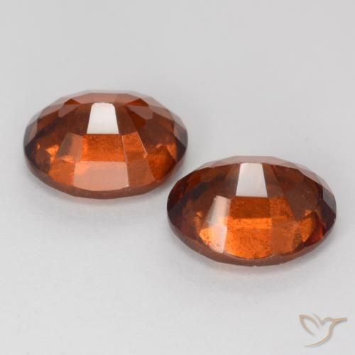Granato essonite naturale arancione da 4,64 ct, taglio ovale, VS-SI