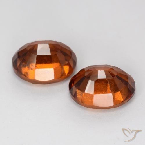 Gemme di Granato hessonite Arancio Medio naturale da 4.94 ct, Ovale, VS-SI