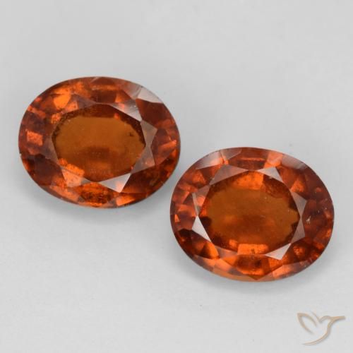 4.27ctw Naturale Arancione Ambra Granato hessonite, Ovale, VS-SI