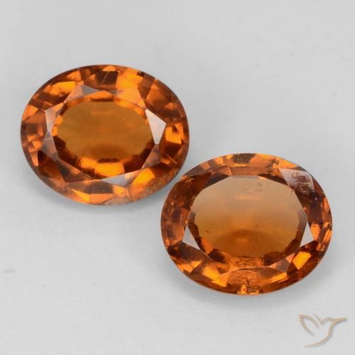 3.76ctw Naturale Arancione Ambra Granato hessonite, Ovale, VS-SI