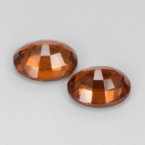 Gemme di Granato hessonite Arancione Ambra naturale da 3.11 ct, Taglio ovale, VS