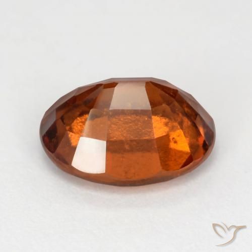 Granato hessonite Arancione rossastra naturale da 2.89 ct, Ovale, VS-SI