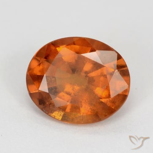Granato hessonite Arancione scuro naturale da 2.36 ct, Ovale, SI