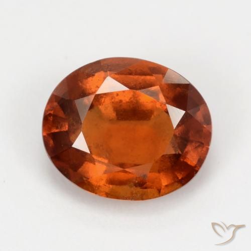 2.41ct Naturale Arancio Medio Granato hessonite, Ovale, VS-SI