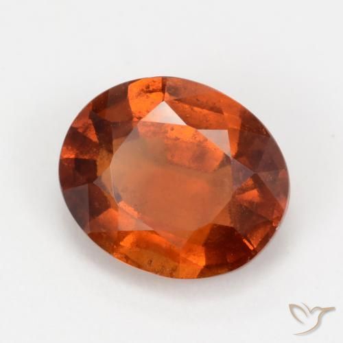 Granato hessonite Arancio Medio naturale da 2.41 ct, Ovale, VS-SI