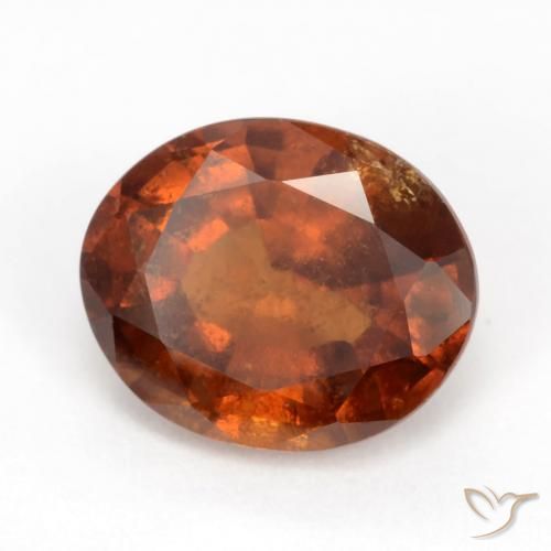 Granato hessonite Arancione scuro naturale da 2.51 ct, Ovale, VS-SI