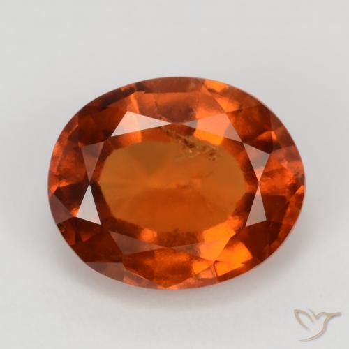 2.82ct Naturale Arancio Medio Granato hessonite, Ovale, VS-SI