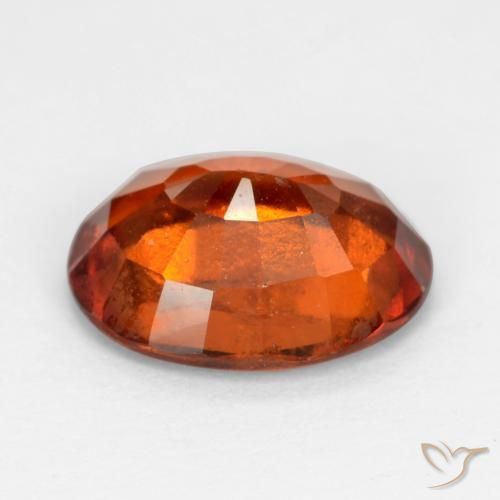 Granato hessonite Arancione scuro naturale da 2.33 ct, Ovale, VS