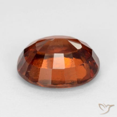Granato hessonite Arancione scuro naturale da 2.68 ct, Ovale, VS-SI