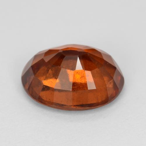 Granato hessonite Arancione scuro naturale da 2.89 ct, Taglio ovale, VS