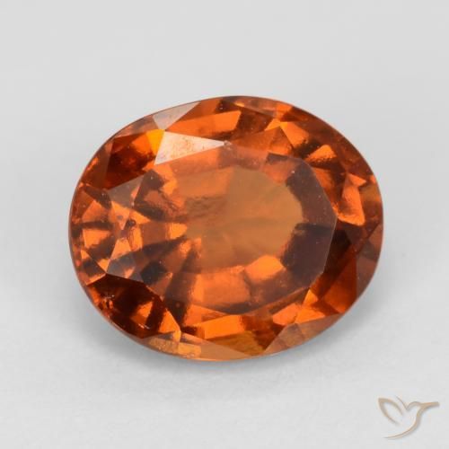 Granato hessonite Arancio medio-scuro naturale da 2.22 ct, Ovale, VS