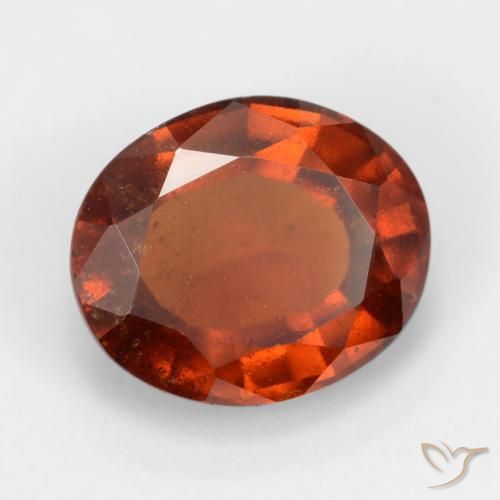 Granato hessonite Arancione rossastra naturale da 2.89 ct, Ovale, VS-SI