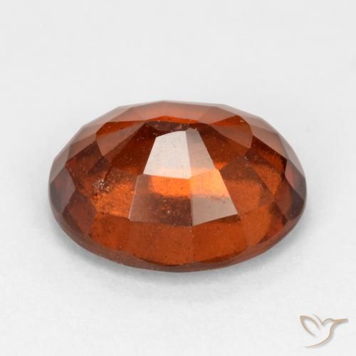Granato hessonite Arancione rossastra naturale da 2.89 ct, Ovale, VS-SI