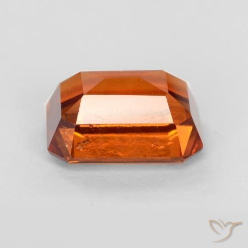 Granato hessonite Arancione rossastra naturale da 2.15 ct, Ottagonale / Taglio smeraldo, VS