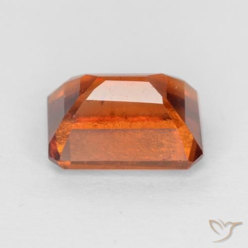 Granato hessonite Arancione scuro naturale da 2.23 ct, Ottagonale / Taglio smeraldo, VS-SI