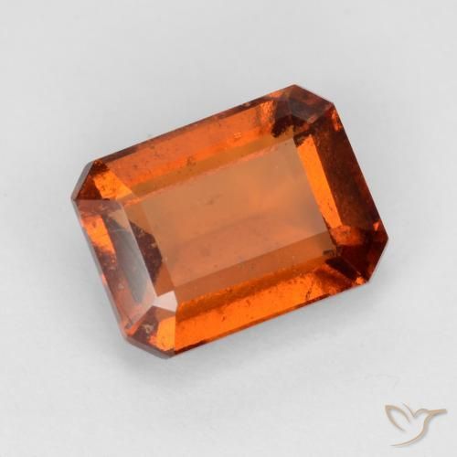 Granato hessonite Arancione Ambra naturale da 2.13 ct, Ottagonale / Taglio smeraldo, VS-SI