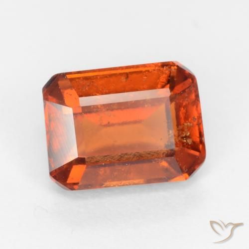 Granato hessonite Arancione Ambra naturale da 2.25 ct, Ottagonale / Taglio smeraldo, VS-SI