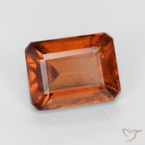 Granato hessonite Arancio medio-scuro naturale da 2.06 ct, Ottagonale / Taglio smeraldo, VS-SI