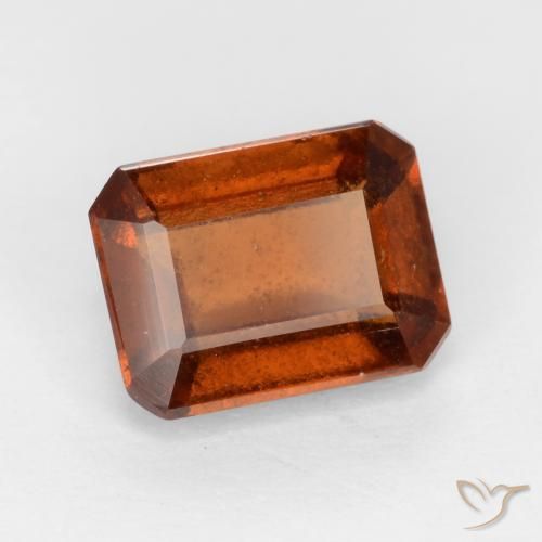 Granato hessonite Arancione scuro naturale da 2.06 ct, Ottagonale / Taglio smeraldo, VS-SI