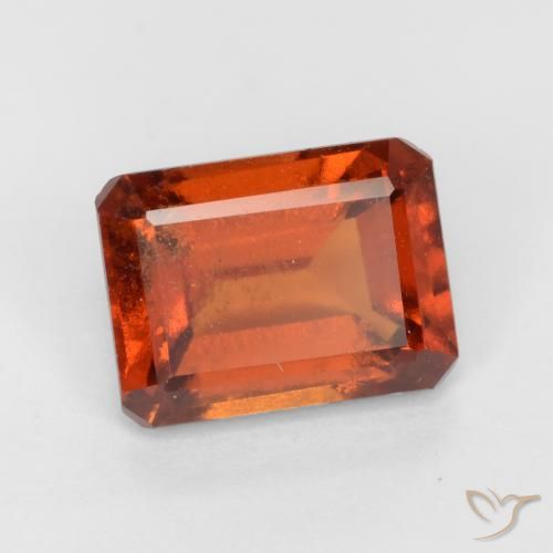 Granato hessonite Arancione Ambra naturale da 2.00 ct, Ottagonale / Taglio smeraldo, VS-SI