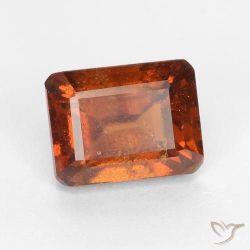 Granato hessonite Arancione scuro naturale da 2.11 ct, Ottagonale / Taglio smeraldo, VS-SI