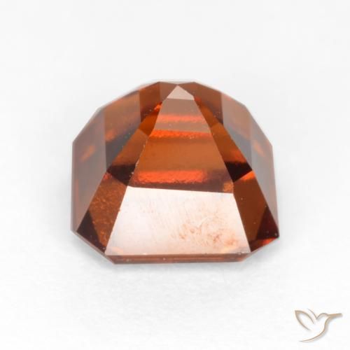Granato hessonite Arancione scuro naturale da 1.98 ct, Ottagonale / Taglio smeraldo, VVS-VS