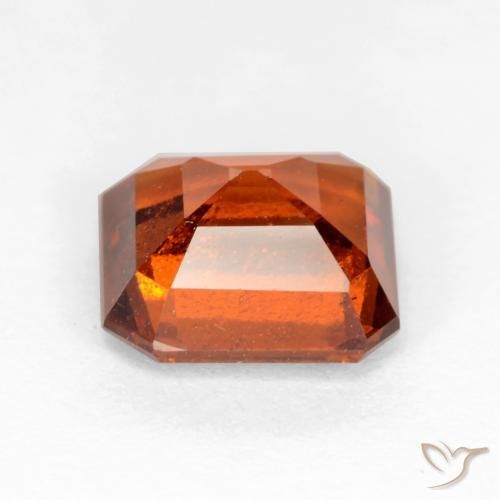 Granato hessonite Arancio Medio naturale da 1.95 ct, Ottagonale / Taglio smeraldo, VS-SI