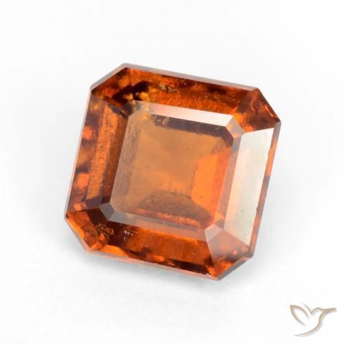 Granato hessonite Arancione scuro naturale da 2.06 ct, Ottagonale / Taglio smeraldo, VS-SI