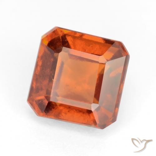 Granato hessonite Arancione scuro naturale da 2.51 ct, Ottagonale / Taglio smeraldo, VS