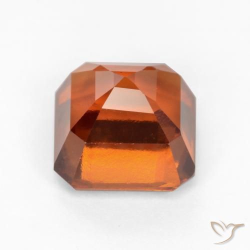 Granato hessonite Arancione scuro naturale da 2.51 ct, Ottagonale / Taglio smeraldo, VS