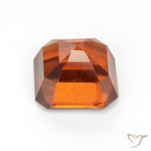 Granato hessonite Arancione scuro naturale da 2.30 ct, Ottagonale / Taglio smeraldo, VS