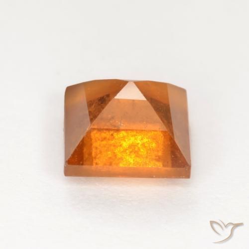 Granato hessonite Arancio Medio naturale da 1.42 ct, Quadrato, SI