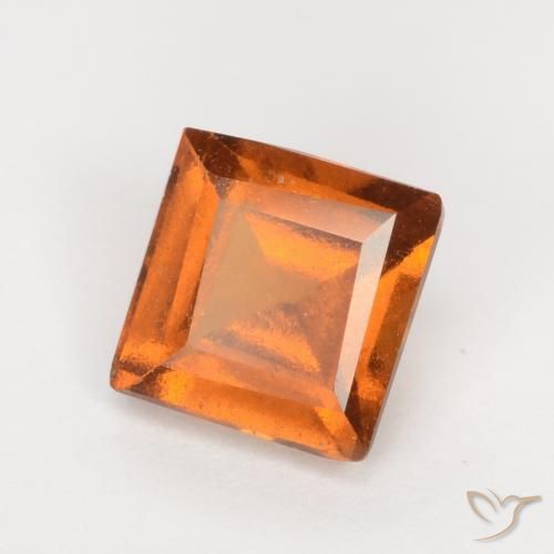 Granato hessonite Arancio medio-scuro naturale da 1.43 ct, Quadrato, VS-SI
