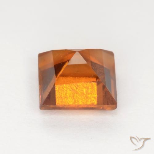 Granato hessonite Arancione scuro naturale da 1.41 ct, Quadrato, VS-SI