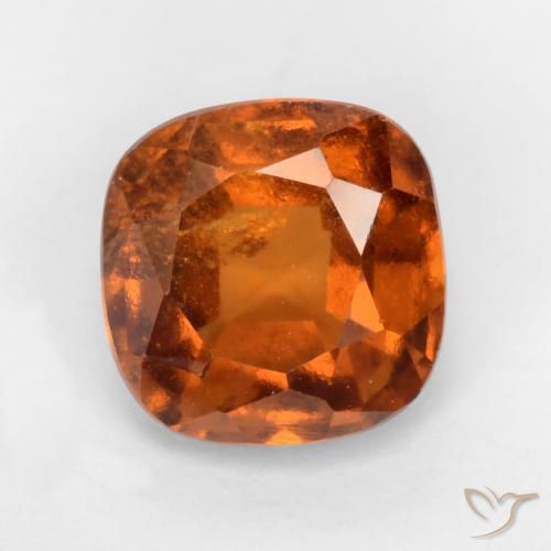 1.86ct Naturale Arancio medio-scuro Granato hessonite, Cuscino, SI