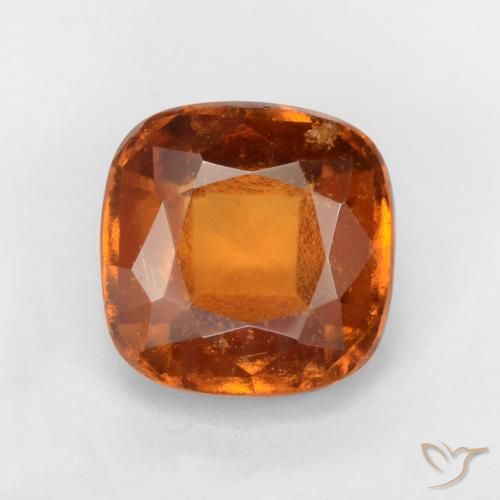 1.93ct Naturale Arancione scuro Granato hessonite, Cuscino, VS-SI