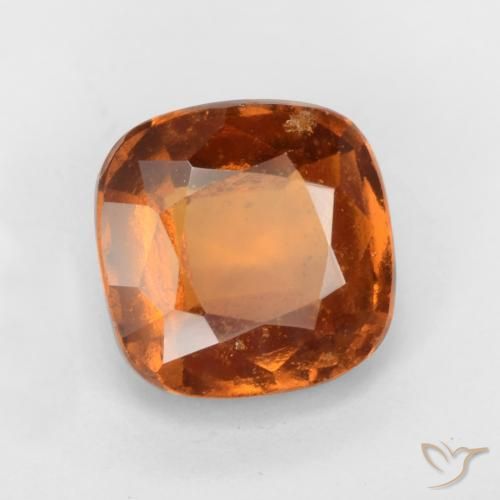 Granato hessonite Arancione scuro naturale da 1.93 ct, Cuscino, VS-SI
