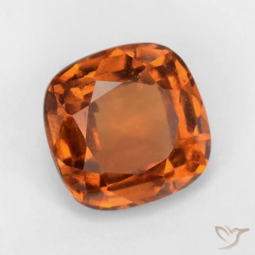 Granato hessonite Arancione scuro naturale da 1.85 ct, Cuscino, VS