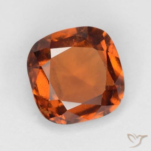 Granato hessonite Arancione scuro naturale da 1.62 ct, Cuscino, VS