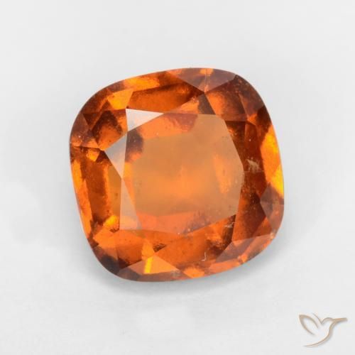 Granato hessonite Arancione scuro naturale da 1.78 ct, Cuscino, VS-SI