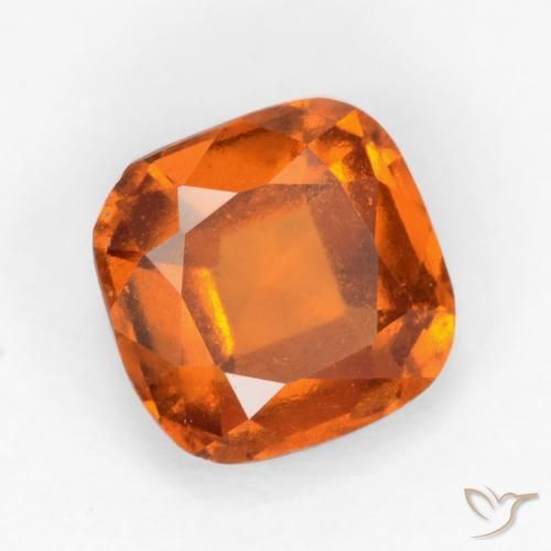 Granato hessonite Arancio Medio naturale da 1.69 ct, Cuscino, VS