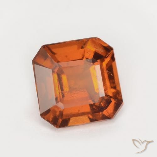Granato hessonite Arancio medio-scuro naturale da 1.69 ct, Ottagonale / Taglio smeraldo, SI