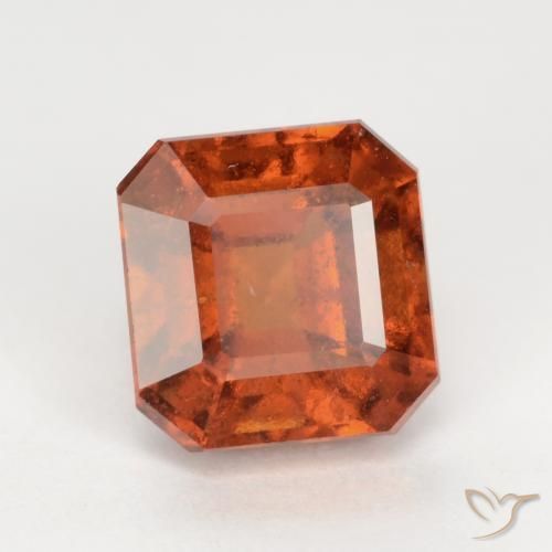 Granato hessonite Arancione scuro naturale da 2.50 ct, Ottagonale / Taglio smeraldo, SI