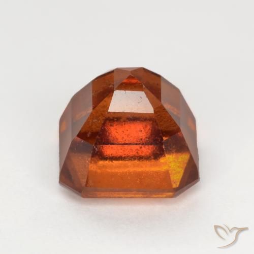 Granato hessonite Arancione scuro naturale da 2.50 ct, Ottagonale / Taglio smeraldo, SI