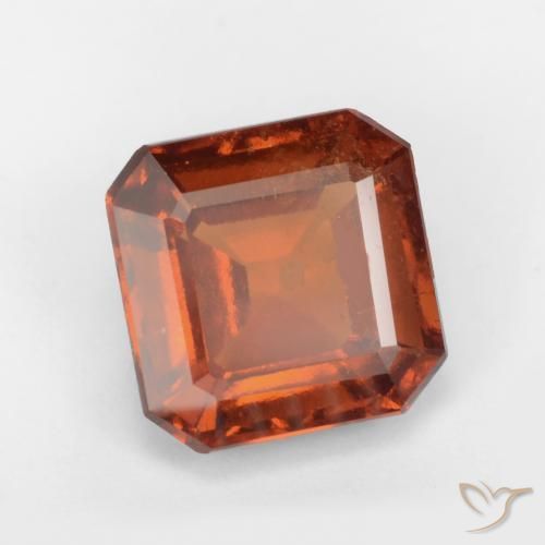 Granato hessonite Arancione scuro naturale da 2.21 ct, Ottagonale / Taglio smeraldo, SI