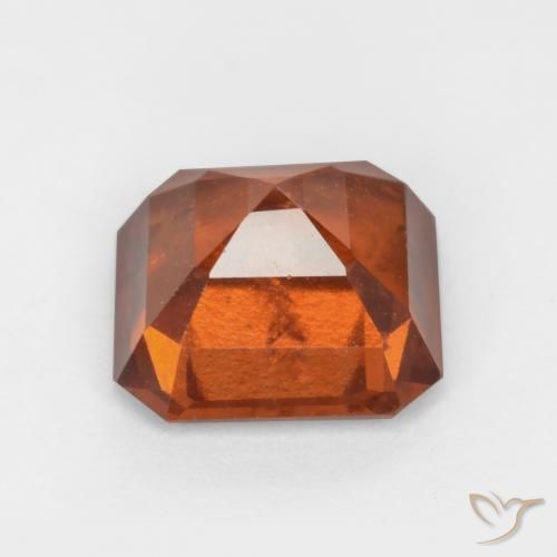 Granato hessonite Arancione scuro naturale da 2.21 ct, Ottagonale / Taglio smeraldo, SI