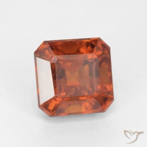 Granato hessonite Arancione scuro naturale da 1.93 ct, Ottagonale / Taglio smeraldo, SI