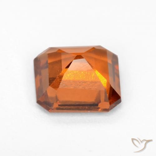 Granato hessonite Arancione scuro naturale da 1.72 ct, Ottagonale / Taglio smeraldo, VS