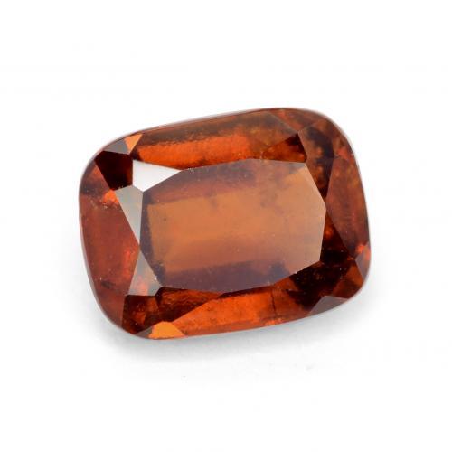 Granato essonite naturale arancione da 2,32 ct, taglio a cuscino, VS-SI